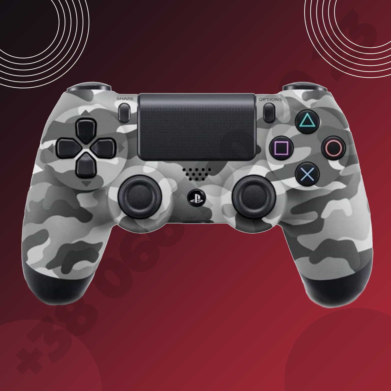 

Джойстик геймпад Sony PS 4 DualShock Wireless Controller Серый камуфляж для пс4 ps4 реплика Banan