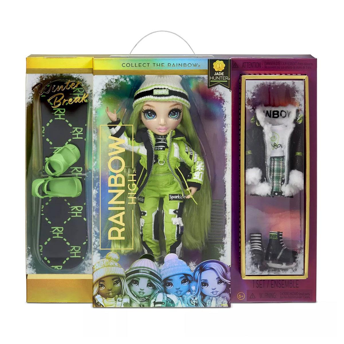 

Кукла Рейнбоу Хай Джейд Хантер Rainbow High Winter Break Jade Hunter – Green Fashion Doll 574781