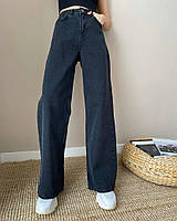 Жіночі джинси палаццо з кишенями коттон