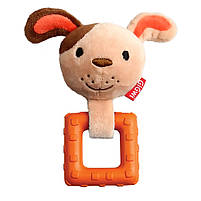 GiGwi Suppa Puppa - Собачка с пищалкой, игрушка для собак, текстиль / резина, 15 см, фото 2