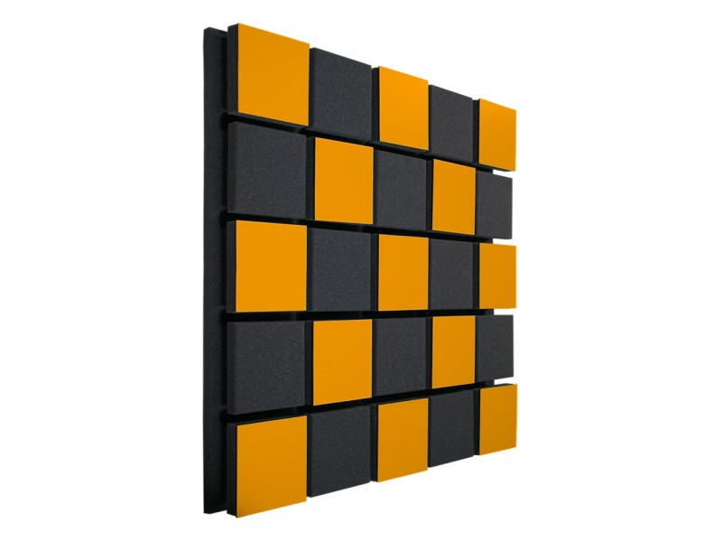 Акустическая панель Ecosound Tetras Acoustic Wood Orange 50x50см 33мм цвет оранжевый