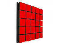 Акустичний панель Ecosound Tetras Red Wood 50х50см 73мм колір червоний, фото 1