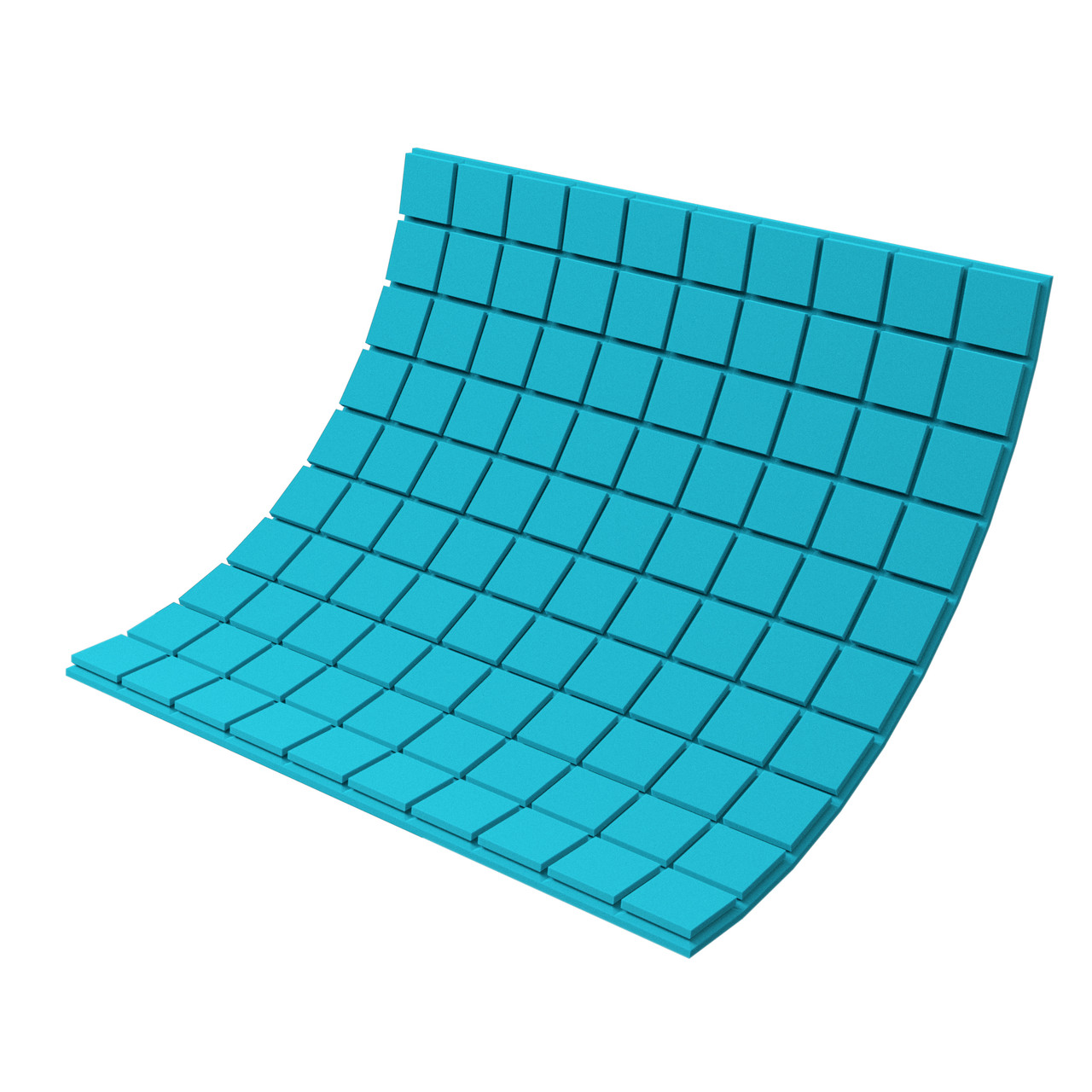 Панель из акустического поролона Ecosound Tetras Color толщиной 30 мм, размером 100х100 см, синего цвета