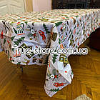 Скатерть новогодняя льняная на стол Merry christmas (В размерах), фото 3