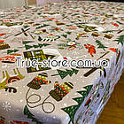Скатерть новогодняя льняная на стол Merry christmas (В размерах), фото 5