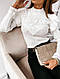 Стильний светр декорування змійками Anabel White, фото 4