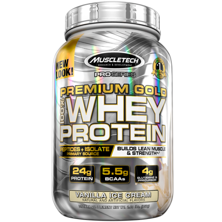 100% Premium Gold Whey Protein Muscletech, 907 грамм