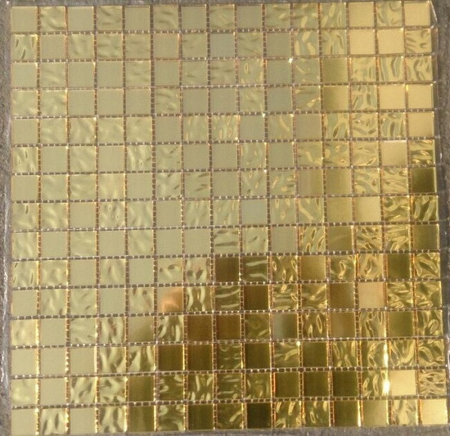 Золотая мозаика на сетке Vivacer HL-198