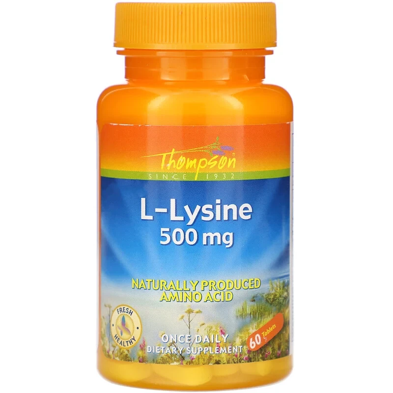 Лизин Thompson L-Lysine 500 mg 60 tab