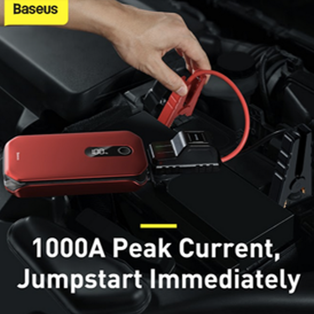 Автомобильное пуско-зарядное устройство Baseus Super Energy Pro Car Jump Starter 12000mAh Red Импульсные