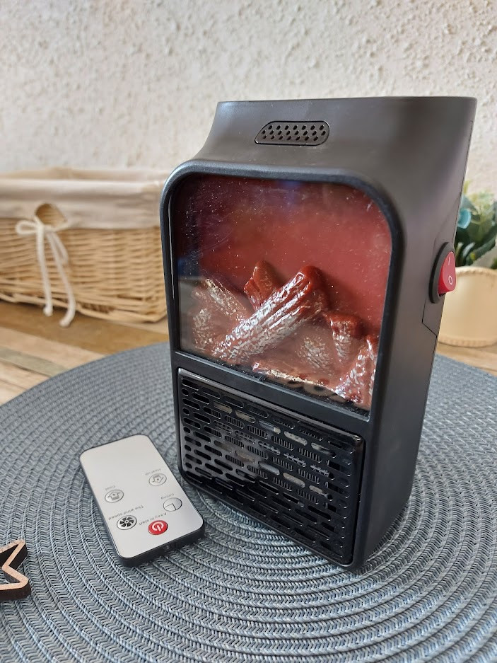 

Обогреватель с пультом Камин FLAME HEATER 1000W Портативный обогреватель с LCD-дисплеем