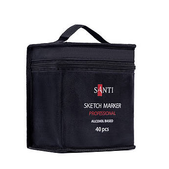 Набір маркерів "SKETCH MARKER professional" SANTI, спиртові, в сумці, 40 шт / уп