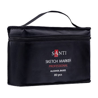 Набір маркерів "SKETCH MARKER professional" SANTI, спиртові, в сумці, 80 шт / уп