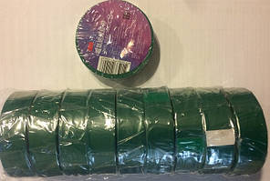 Изолента PVC 20m 3M зеленая  (шир.19мм/толщина 0,13мм)