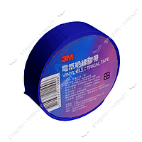 Изолента PVC 20m 3M синяя (шир.19мм/толщина 0,13мм)   (уп.10шт)