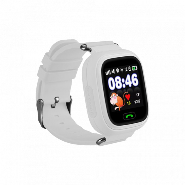 Детские умные часы-телефон с GPS трекером Smart Baby Watch Q90s Original белые