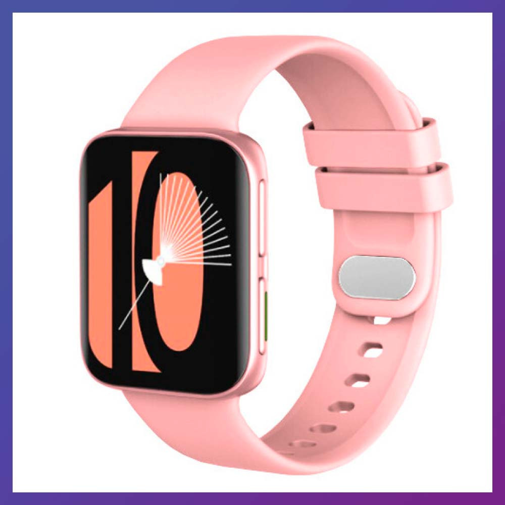 Смарт часы Фитнес браслет трэккер Smart Watch GT9 пульсометром тонометром голосовой вызов розовые + Подарок