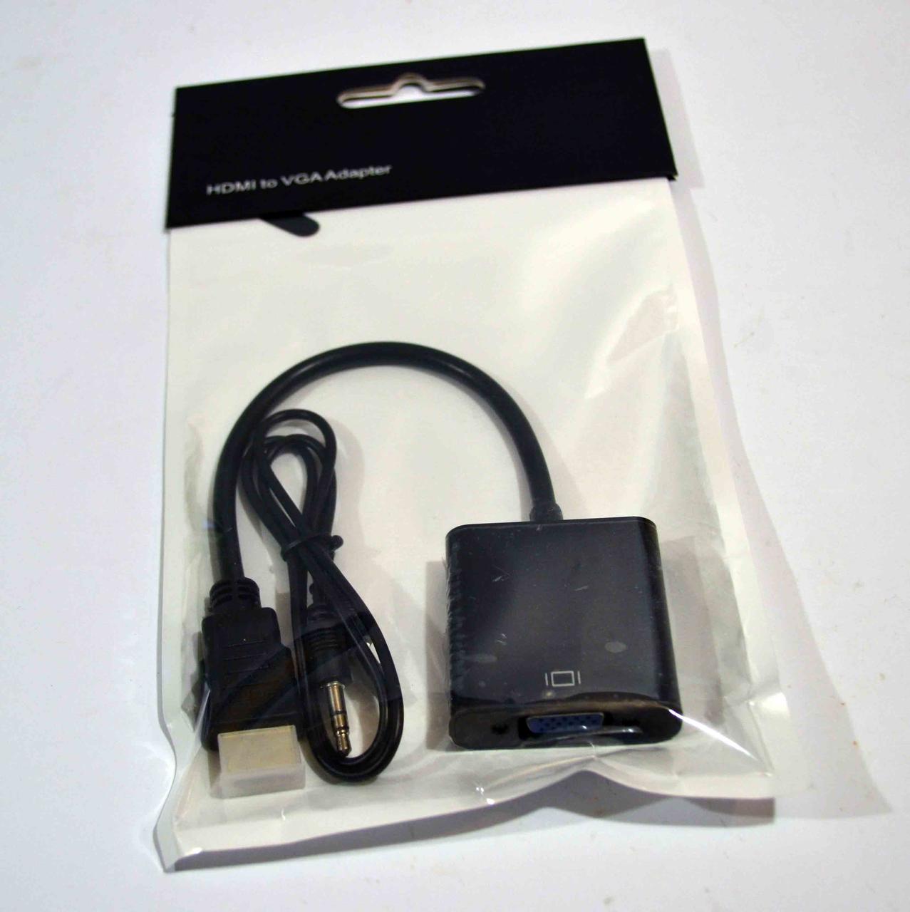 Конвертер відео HDMI VGA+Audio 3.5 mm
