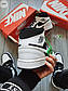 Чоловічі кросівки Nike Air Jordan 1 (чорне білі) 742TP хітові осінні кроси молодіжні, фото 7