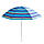 Пляжный зонт с УФ защитой складной Stenson 1.8 м "Синие полосы" зонт садовый (парасолька пляжна) (TS), фото 2