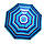 Пляжный зонт с УФ защитой складной Stenson 1.8 м "Синие полосы" зонт садовый (парасолька пляжна) (TS), фото 3