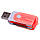 Универсальный внешний карт-ридер для микро SD СД и карты памяти (красный) USB 2.0 кард ридер 1260 (TS), фото 2