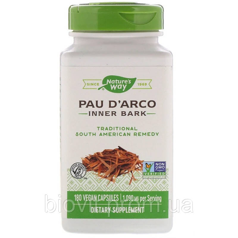 

Пау Дарко (Pau d'Arco) 545 мг 180 капсул