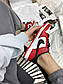 Мужские кроссовки Nike Air Jordan Dunk Low Red (красные с белым) NL011 крутые низкие джорданы, фото 9