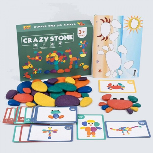 

Деревянная игрушка Crazy Stone (Камни) 1902-1/1679, Развивающие игрушки Монтессори