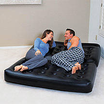 Надувний диван Bestway 75056, 188 х 152 х 64 см, з електричним насосом, (Оригінал), фото 3