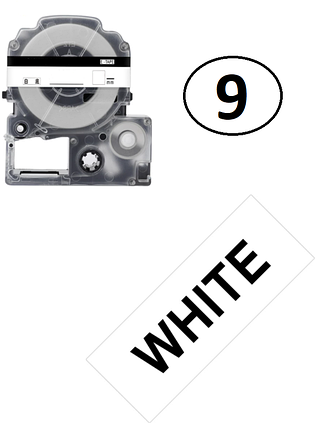 Лента для принтера этикеток Epson LabelWorks LK3WBN 9мм/8м, фото 2