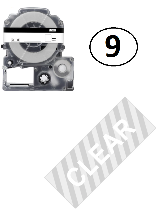 Лента для принтера этикеток Epson LabelWorks LK3TWN 9мм/8м