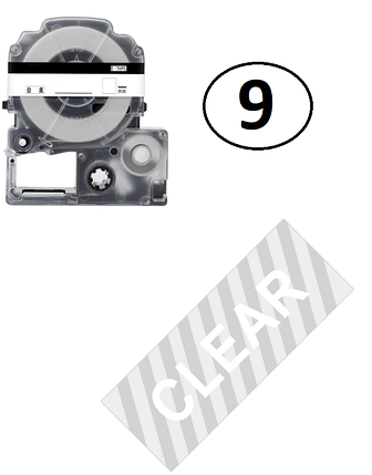 Лента для принтера этикеток Epson LabelWorks LK3TWN 9мм/8м, фото 2