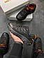 Чоловічі зимові кросівки Merrell Black/Orange (чорно-помаранчеві) DА1288 теплі зручні кроси, фото 4