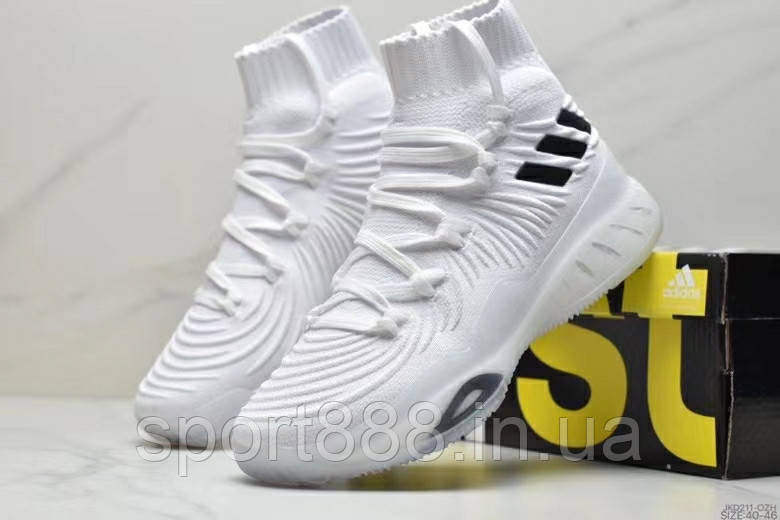 Adidas Crazy Explosive 2017 Boost белые мужские кроссовки, цена 2170 грн -  Prom.ua (ID#901809606)