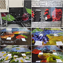 Панель на кухонний фартух жорстка текстура кам'яної мозаїки, з двостороннім скотчем 62 х 205 см, 1,2 мм, фото 2