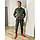 Мужской спортивный костюм хаки тройка флис 48-50-52-54 разм, фото 3