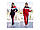 Жіночий теплий спортивний костюм червоний 48-50 50-52 52-54р., фото 2