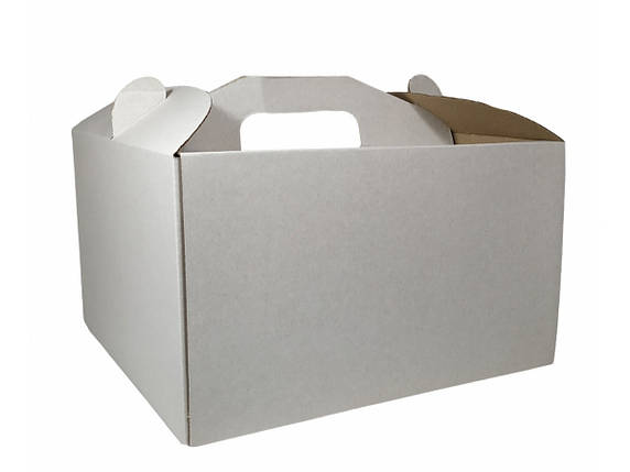 Картонна коробка для торта 3 штуки (300*300*400), фото 2