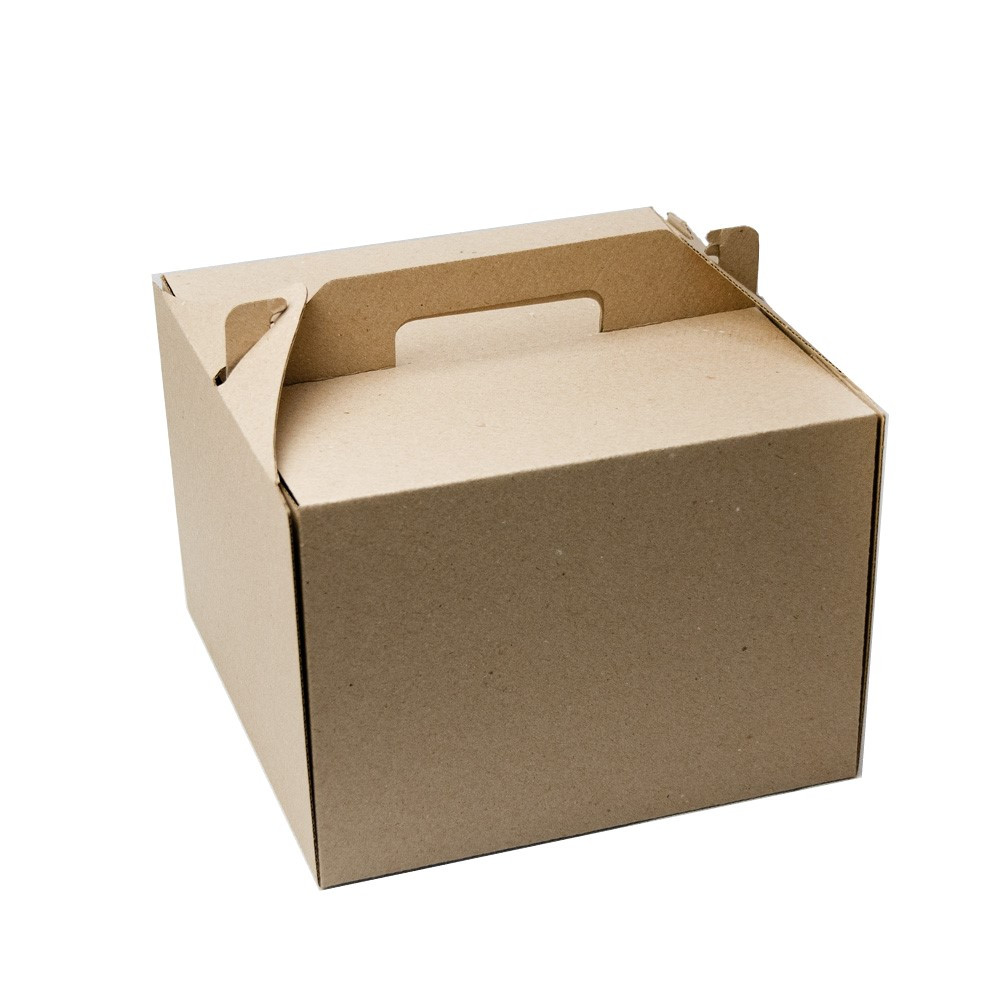 Картонная коробка для торта Крафт 300*300*255 мм без окна