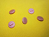 Пуговица на ножке плоская PG78 №18/12 мм (144 шт, цвет розовый), фото 4
