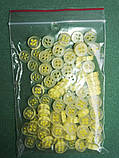 Пуговица литая на 4 удара   №14/9 мм (100 шт, цвет желтый), фото 4