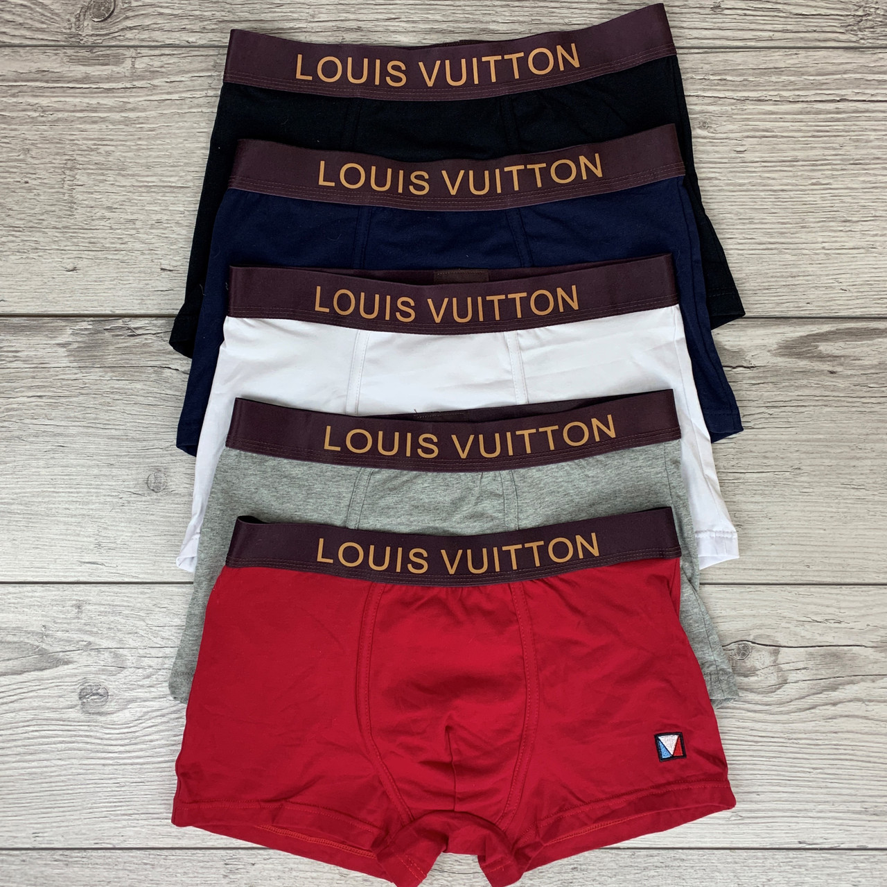 

Набор мужских трусов Louis Vuitton Луи Виттон из 5 штук Набор разноцветных трусов Хлопковые трусы боксеры XL, Разные цвета