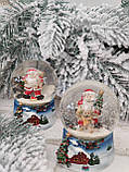 Сніжна куля з Санта Клаусом, керамічна, h 6.5х7х9 см, фото 9