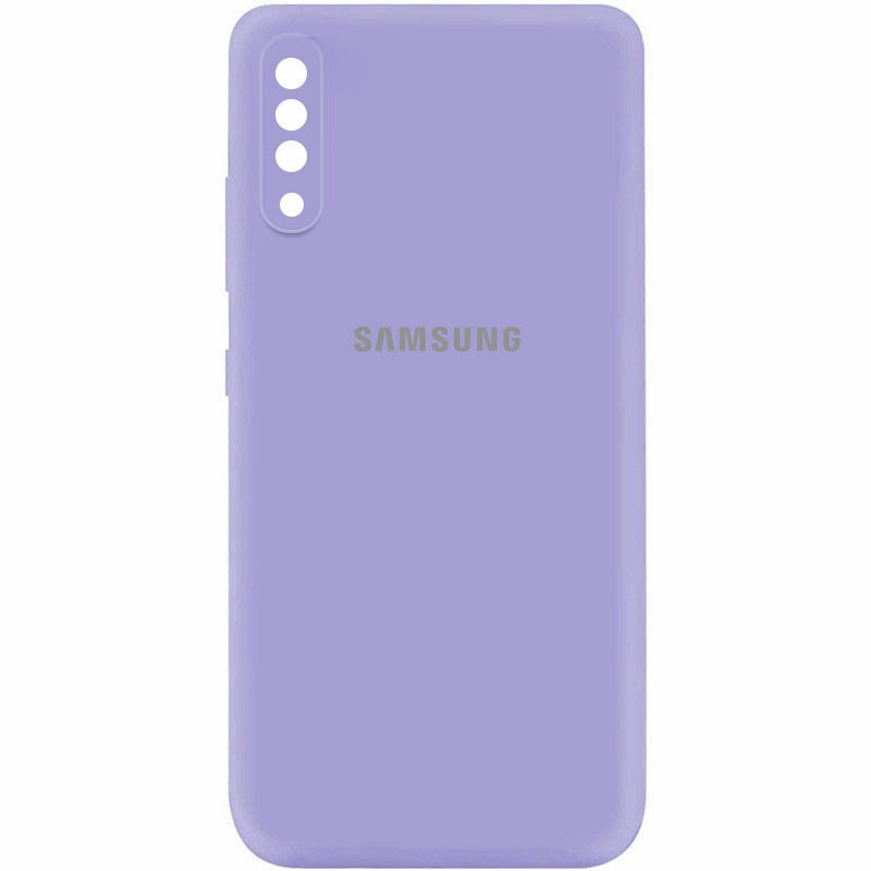 

Силиконовый чехол для Samsung Galaxy A50 A505 Сиреневый микрофибра soft touch