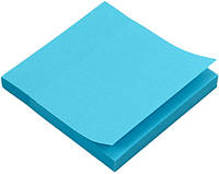 Бумага с липким слоем 75х75мм L1211-04,80 листов,неон.синяя  170144