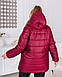 Жіноча зимова куртка великі розміри 48,52,56,60, фото 4