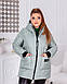 Жіноча зимова куртка великі розміри 48,52,56,60, фото 5