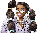 Уценка! Кукла Барби Экстра Модница с пушистой накидкой и косичками  - Barbie Extra Doll #7 GXF10, фото 3