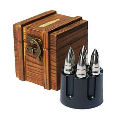 Набор подарочный 6 пуль для охлаждения виски 980046 в деревянной коробке Decanto